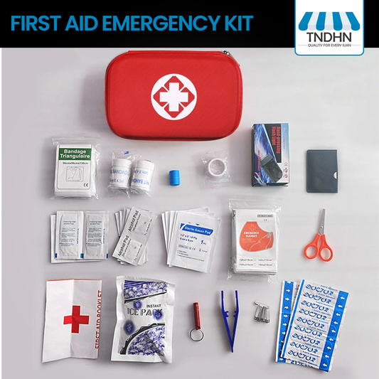 First Aid Kit WITH hard case (Portable)